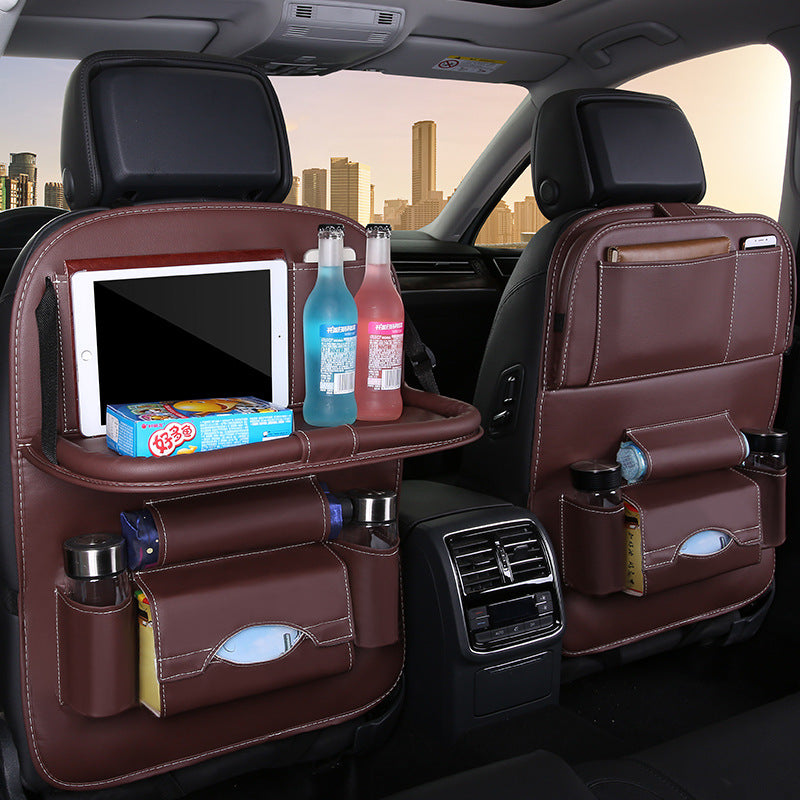 PU Leather Car Storage Bag