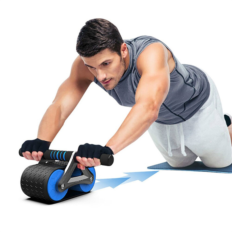AB Roller Wheel Automatic Rebound Abdominal Training Equipment for Gym Strength Workouts