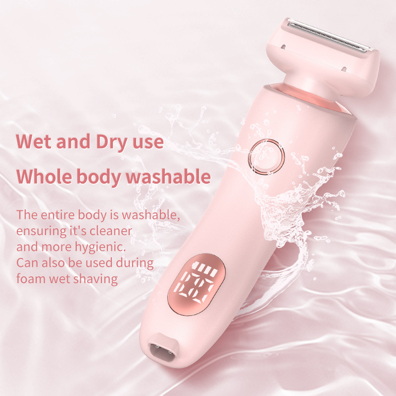 2 In 1 Electric Hair Remover For Women Epilator Bikini Trimmer Face Shavers Hair Razors For Underarms Legs Ladies Body Trimmer
