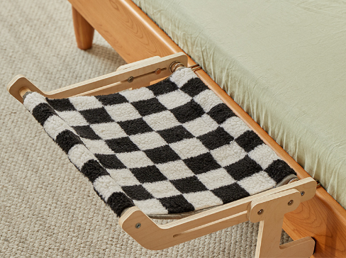 Balcony Window Glass Wooden Cat Bed