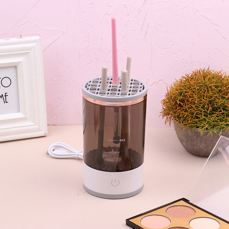 Electric Makeup Brush Cleaner Portable 3 In 1 Makeup Brushes Cleaner Drying Rack Lazy Cleaning Brush Washer Quick Dry Tool