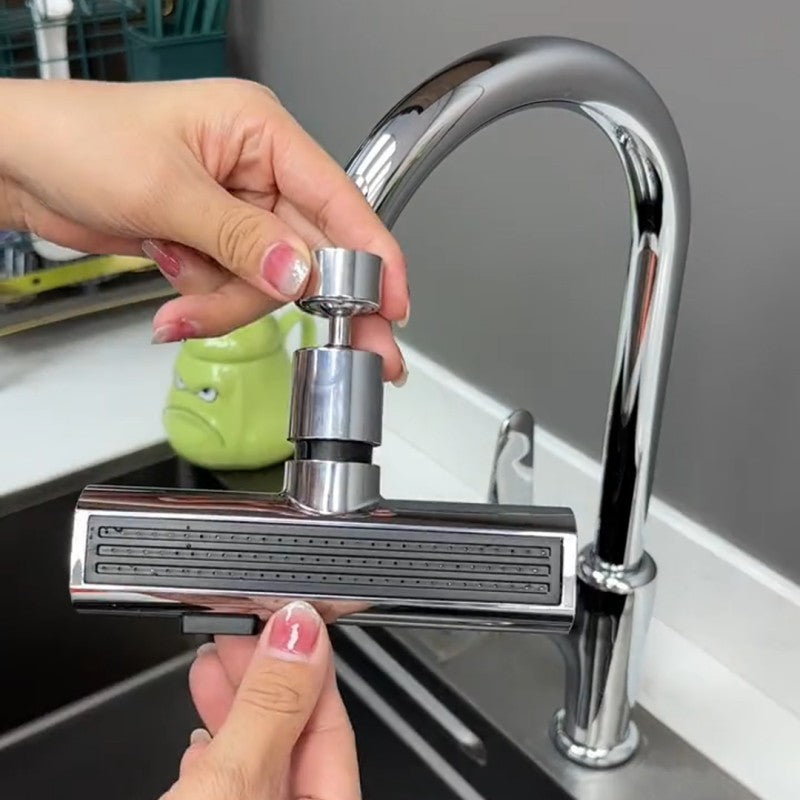 Kitchen Faucet Waterfall Outlet Splash Proof Universal Rotating Bubbler