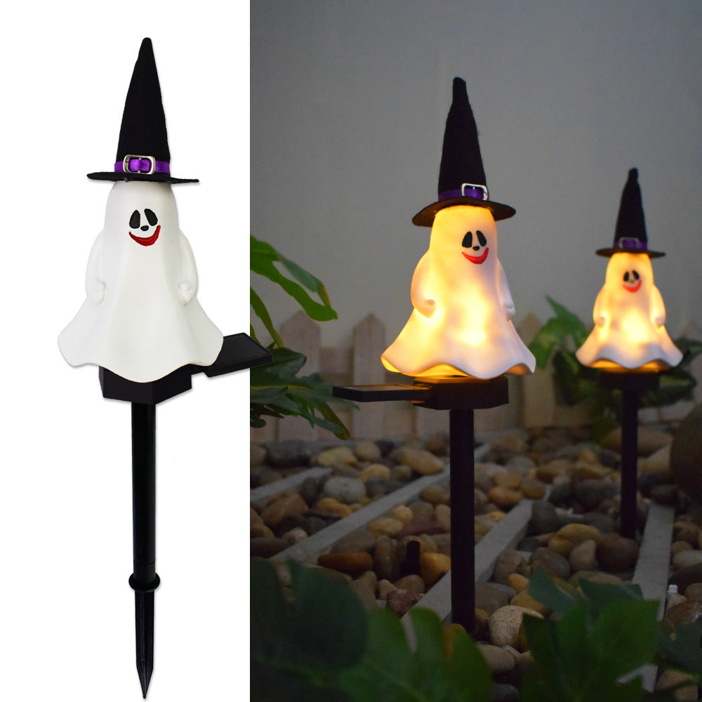Durable Pumpkin Stake Lights Resin Lanterns