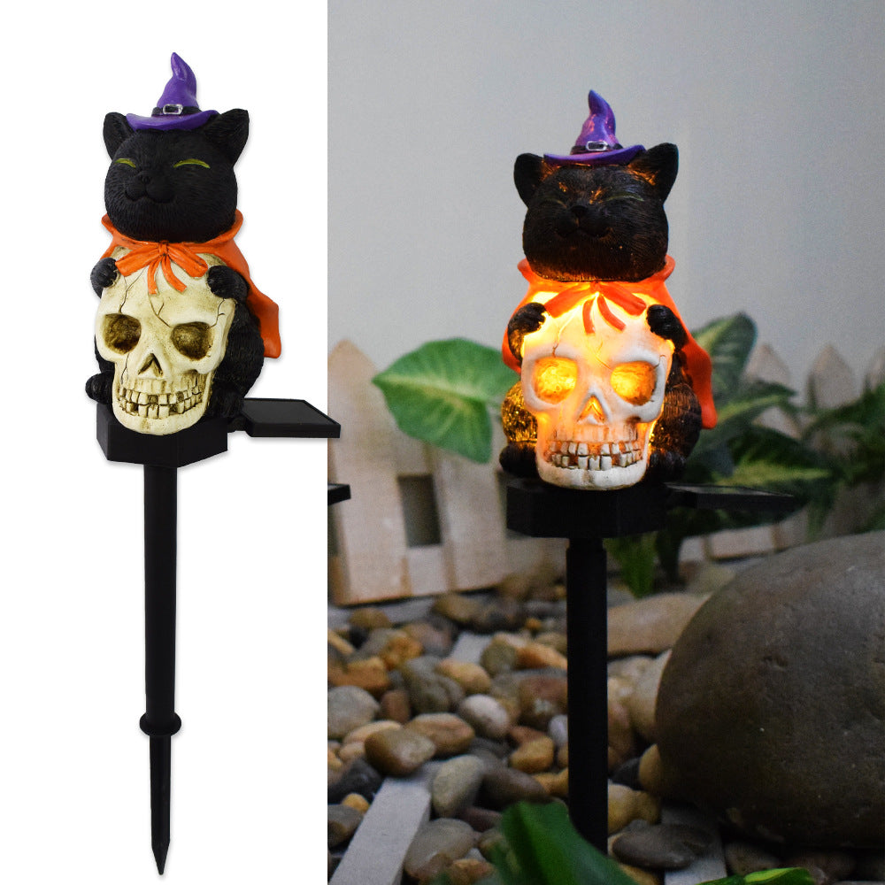 Durable Pumpkin Stake Lights Resin Lanterns