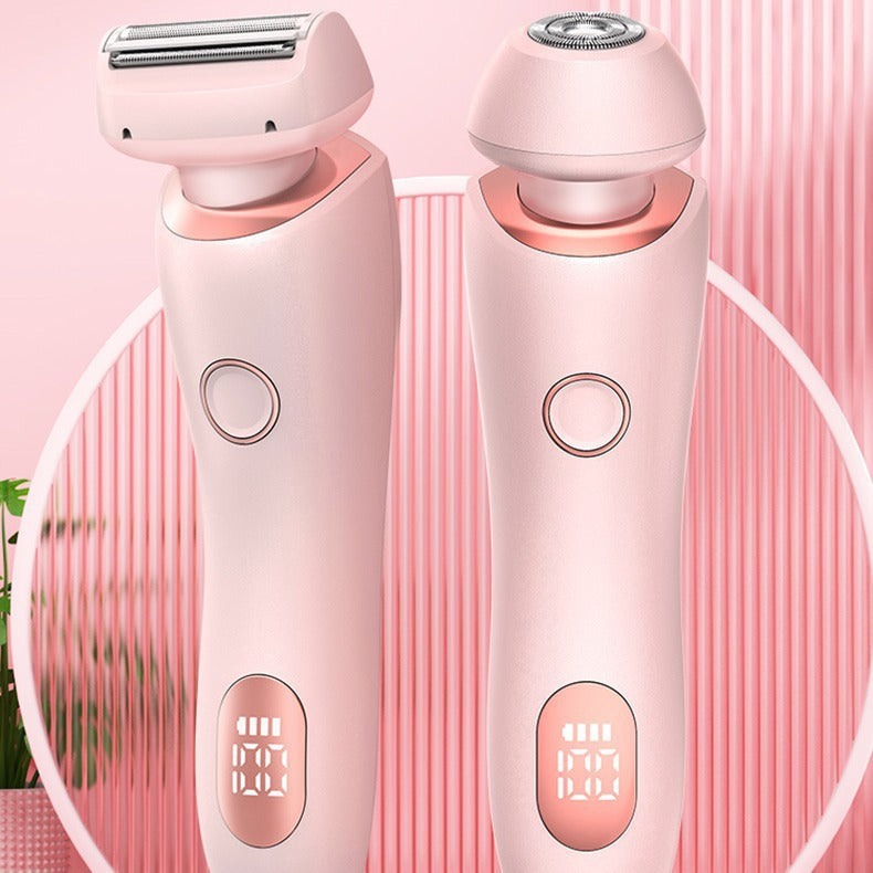 2 In 1 Electric Hair Remover For Women Epilator Bikini Trimmer Face Shavers Hair Razors For Underarms Legs Ladies Body Trimmer
