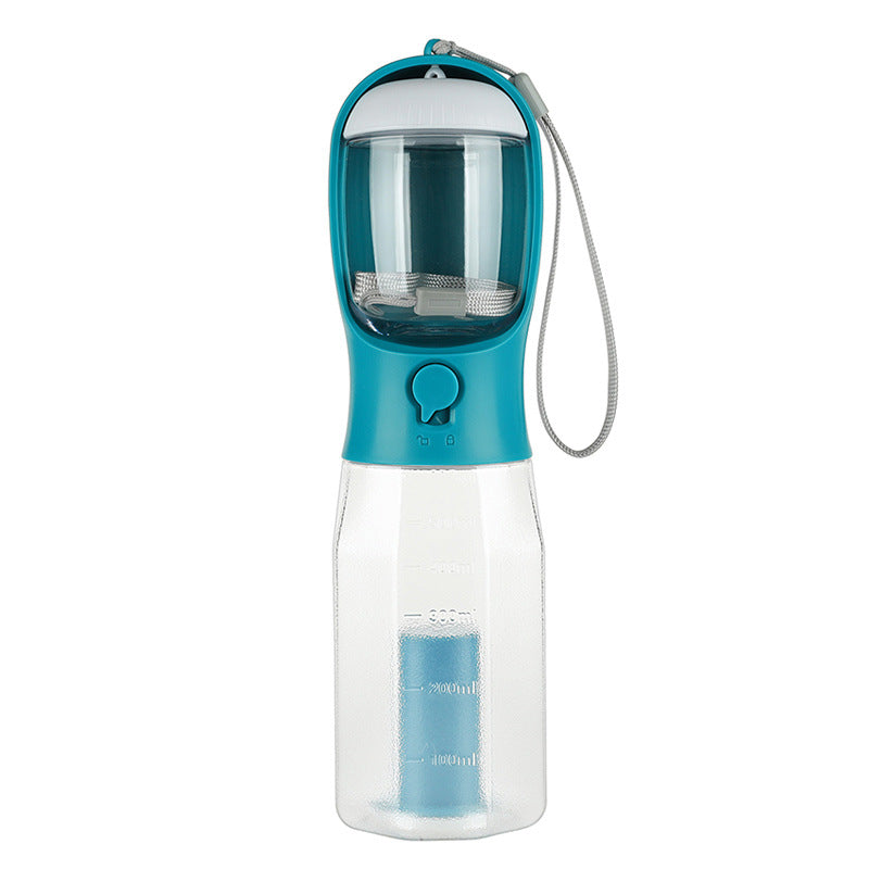 3 In 1 Travel Portable Dog Feeder Pet Water Dispenser Drinking Bottle Food Container with Poop Bag For Puppy Outdoor Walking