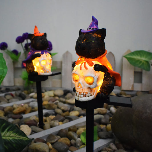 Durable Pumpkin Stake Lights Resin Lanterns
