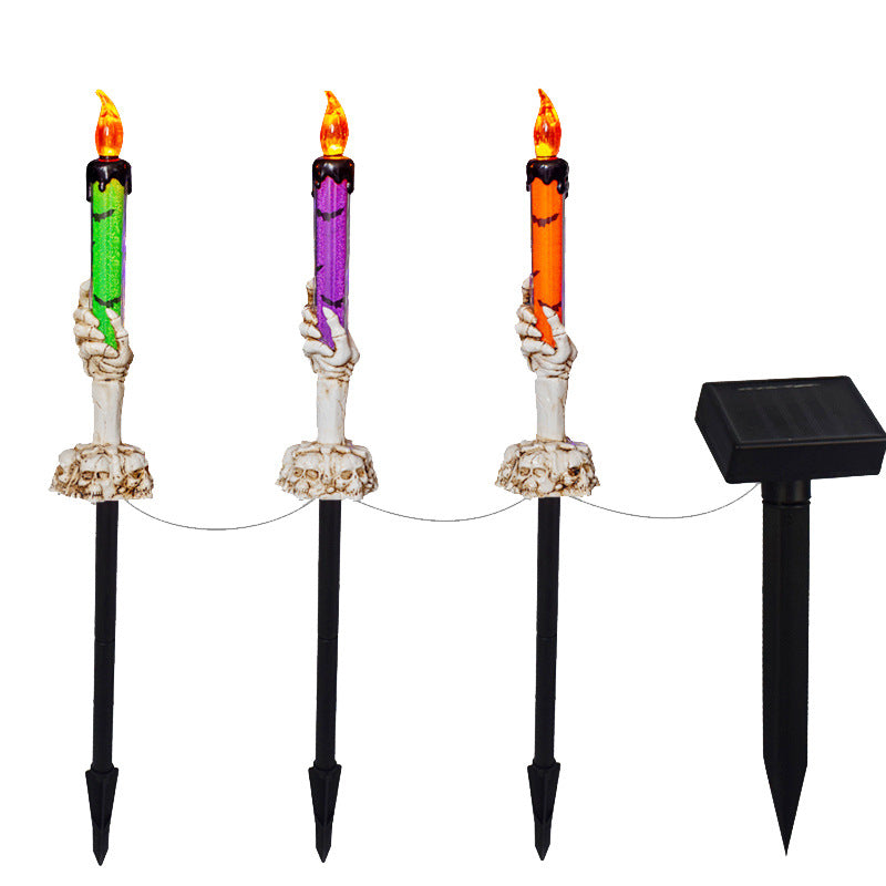 Durable Pumpkin Stake Lights Resin Lanterns