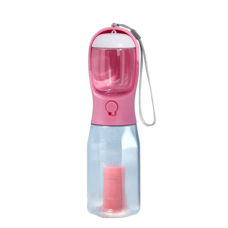 3 In 1 Travel Portable Dog Feeder Pet Water Dispenser Drinking Bottle Food Container with Poop Bag For Puppy Outdoor Walking