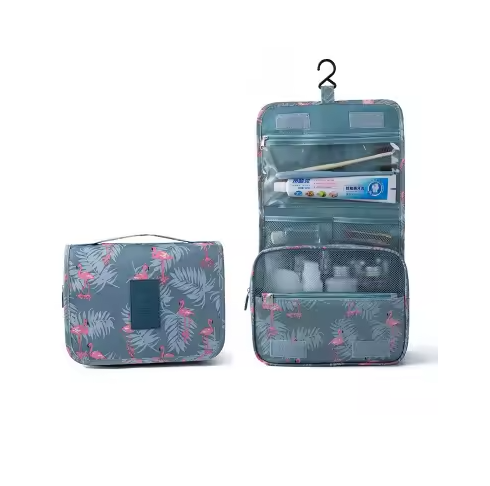 Foldable Travel Toiletry Bag Flamingo