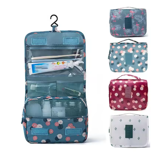 Foldable Travel Toiletry Bag Variations