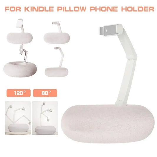 Plush Pillow Phone Tablet Bracket Desktop Stand Adjustable Length Angle For Live Streaming Video Chat Lazy Tablet Holder