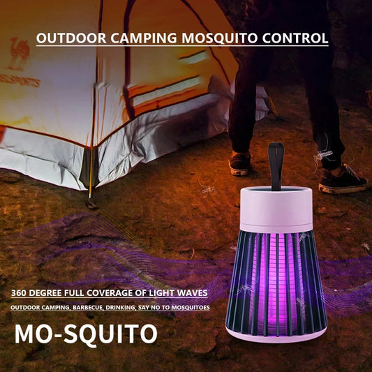 USB Electric Shock Bug Zapper Mosquito Killer Lamp Repellent Anti Mosquito Fly Insect Trap Home Outdoor Camping Mosquito Lights
