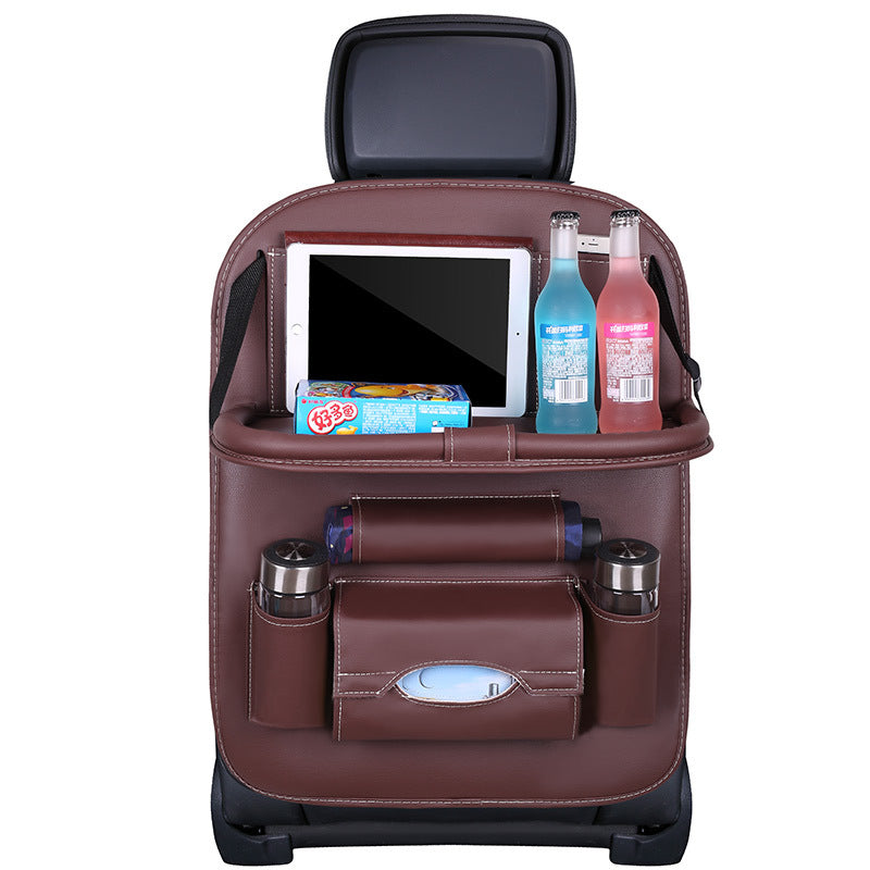 PU Leather Car Storage Bag