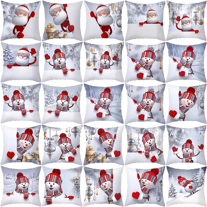 Christmas Snowman Series Peach Soul Pillow Case