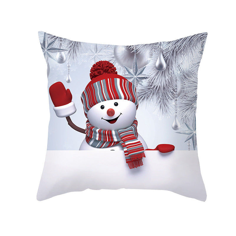 Christmas Snowman Series Peach Soul Pillow Case