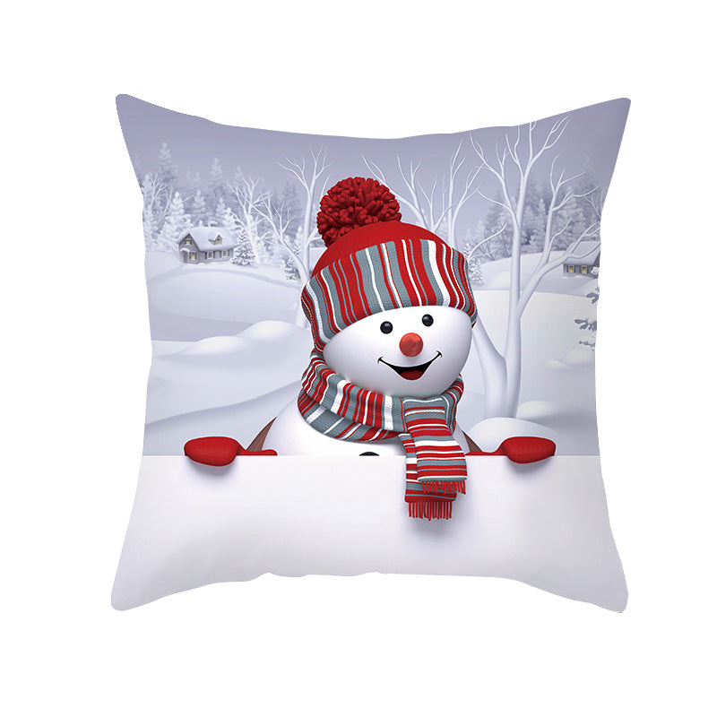 Christmas Snowman Series Peach Soul Pillow Case
