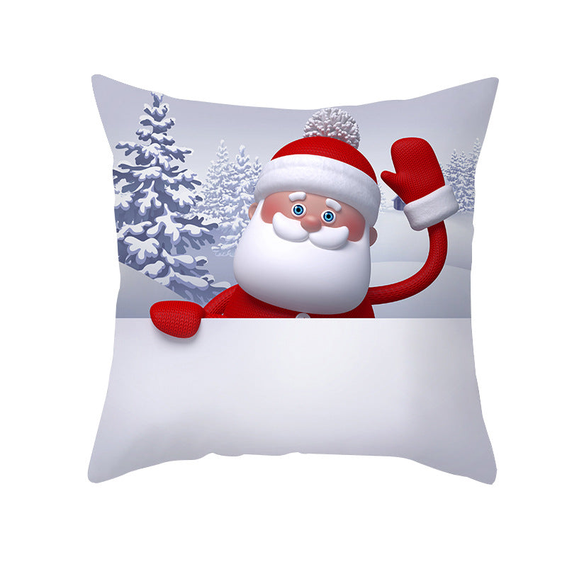 Christmas Snowman Series Peach Soul Pillow Case