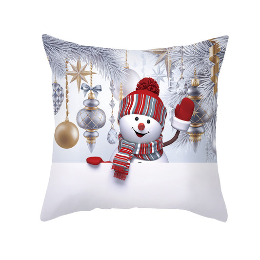 Christmas Snowman Series Peach Soul Pillow Case