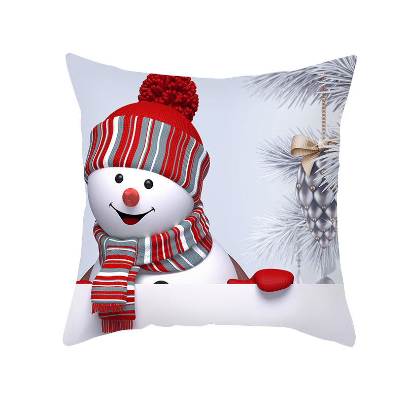 Christmas Snowman Series Peach Soul Pillow Case