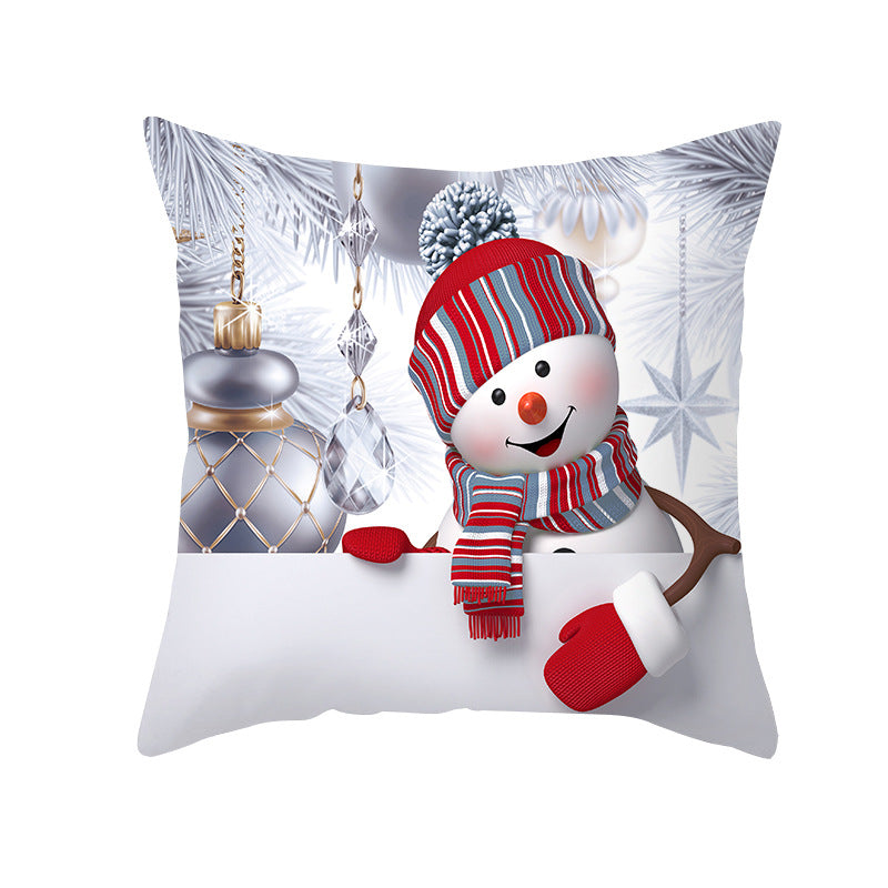 Christmas Snowman Series Peach Soul Pillow Case