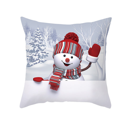 Christmas Snowman Series Peach Soul Pillow Case