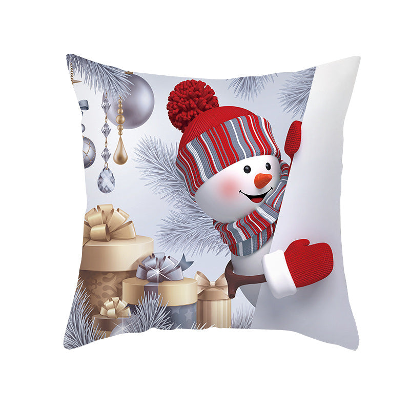Christmas Snowman Series Peach Soul Pillow Case