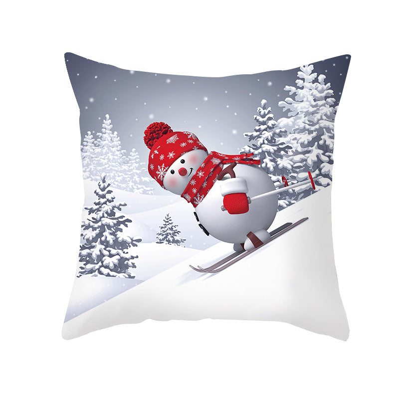 Christmas Snowman Series Peach Soul Pillow Case