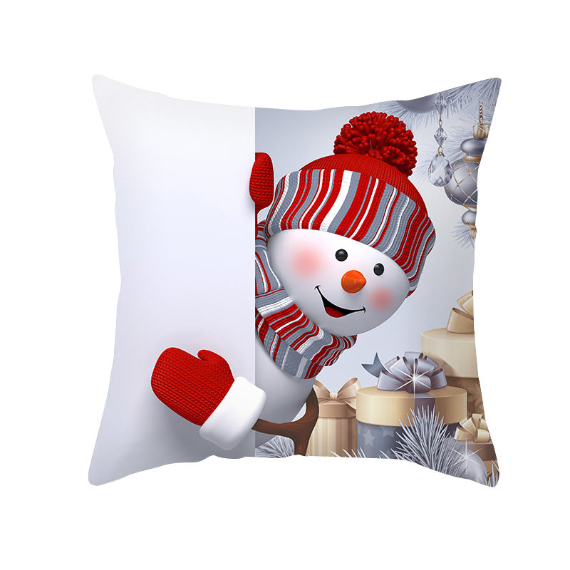 Christmas Snowman Series Peach Soul Pillow Case