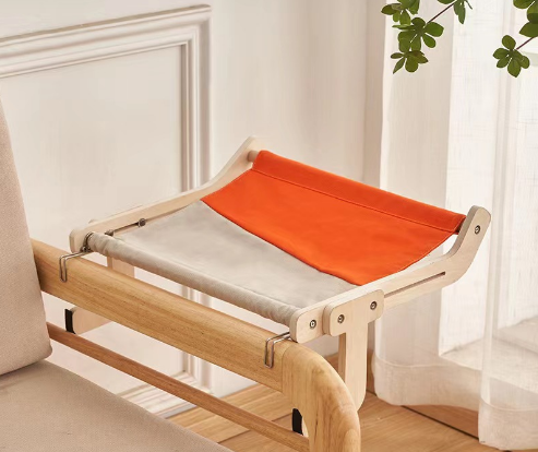 Balcony Window Glass Wooden Cat Bed