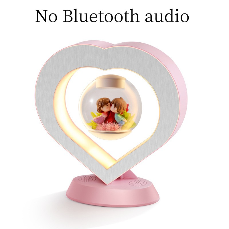 Mather's Day Gift Heart Floating Table LED Night Light Magnetic Levitation Desk Lamp