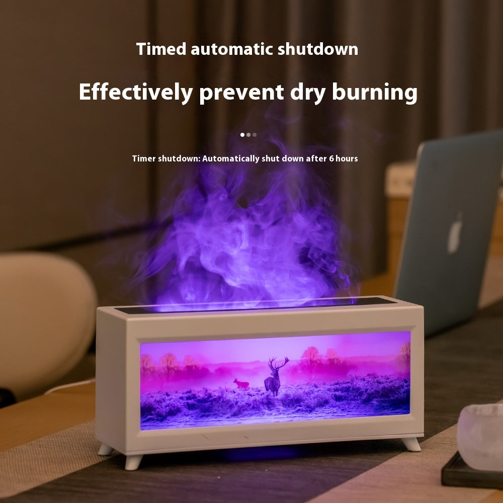 Humidifier 3D Flame Fireplace Machine