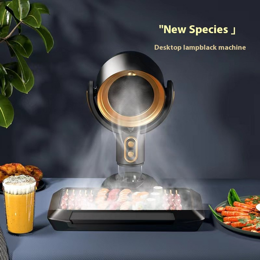 Portable Desktop Exhaust Fan Hood Domestic Hot Pot Smoking Machine Table Adjustable USB Rechargeable Home Kitchen BBQ Ventilator
