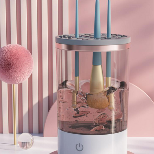Electric Makeup Brush Cleaner Portable 3 In 1 Makeup Brushes Cleaner Drying Rack Lazy Cleaning Brush Washer Quick Dry Tool