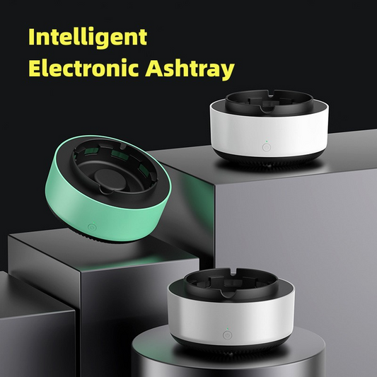 Ashtray with Air Purifier Function Filtering Second-Hand Cigarettes Remove Odor Smoking Accessories for Home Office Car
