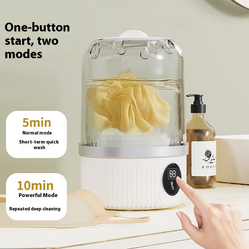 Mini Washing Machine USB Rechargeable Travel Washer