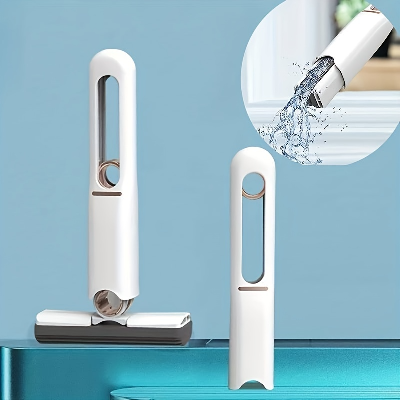 Powerful Squeeze Mini Mop Folding Home Cleaning Mops With Sponge Self-squeezing Floor Washing Mops Desk Window Car Clean Tools