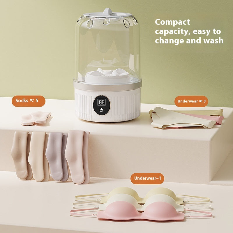Mini Washing Machine USB Rechargeable Travel Washer