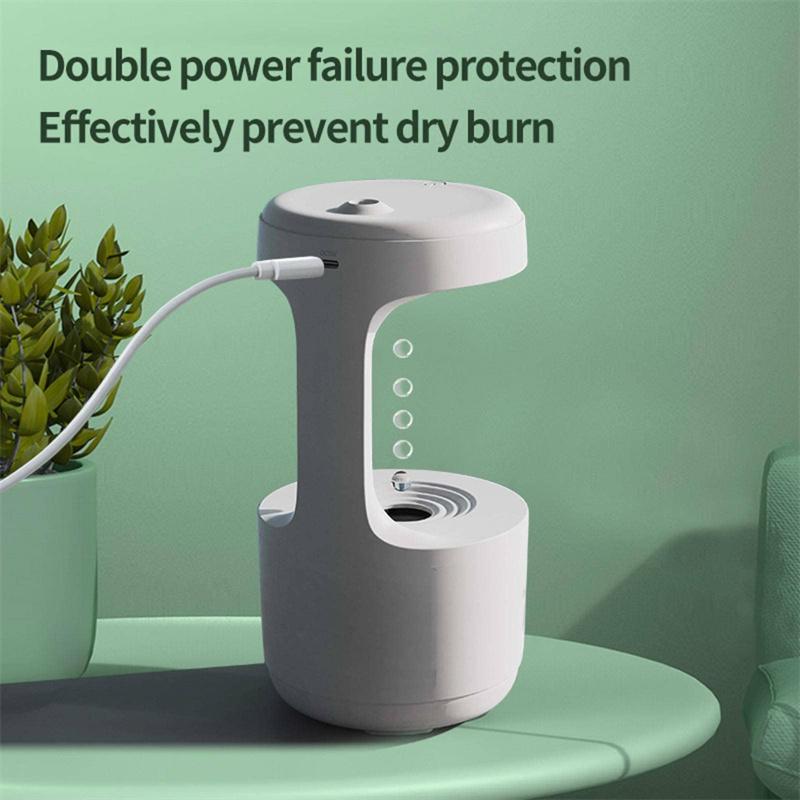 Anti-gravity Air Humidifier Mute Countercurrent Humidifier Levitating Water Drops Cool Mist Maker Fogger Relieve Fatigue