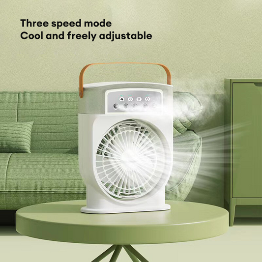 Portable USB Air Conditioner Cooling Fan with Water Tank Spray Mist Air Cooler Humidifiers