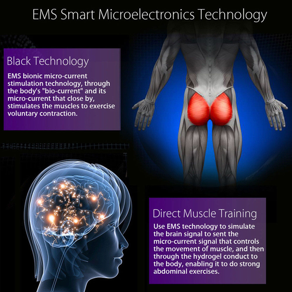 EMS Hip Muscle Training Stimulator Trainer Abs Fitness Massager Buttocks Butt Lifting Trainer Slimming Weight Loss Massager