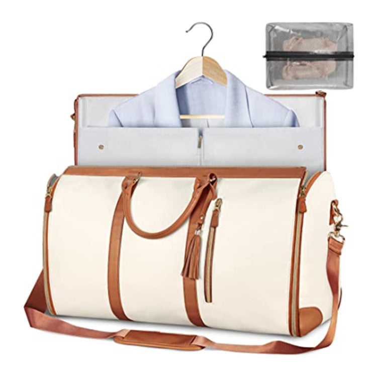 Fashion Large PU Folding Suit Storage Bag Women High Capacity Luggage Handbag Travel Sport Outdoor Multi Function Organizer
