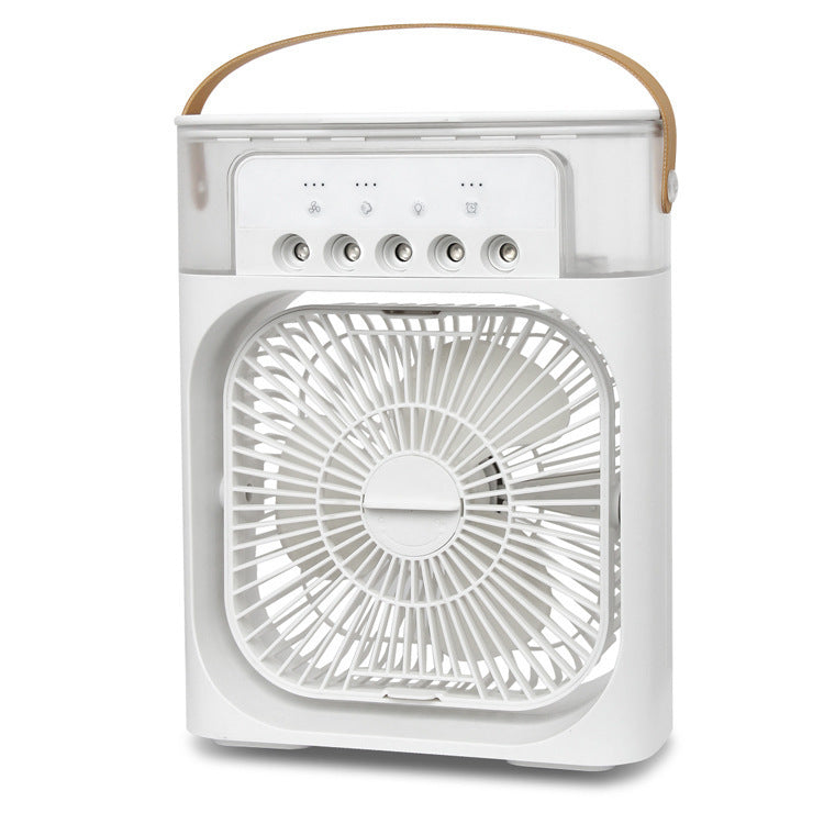 Portable USB Air Conditioner Cooling Fan with Water Tank Spray Mist Air Cooler Humidifiers