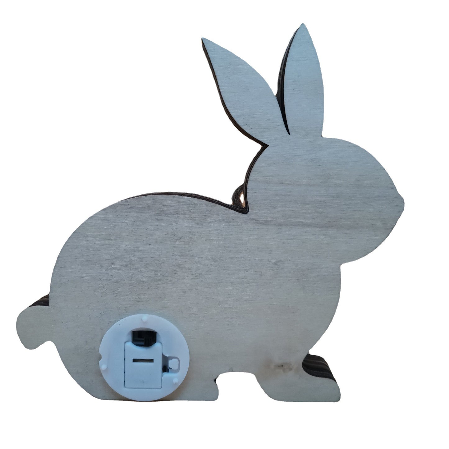 Easter Decoration for Home Wooden Easter Bunny LED Light Craft