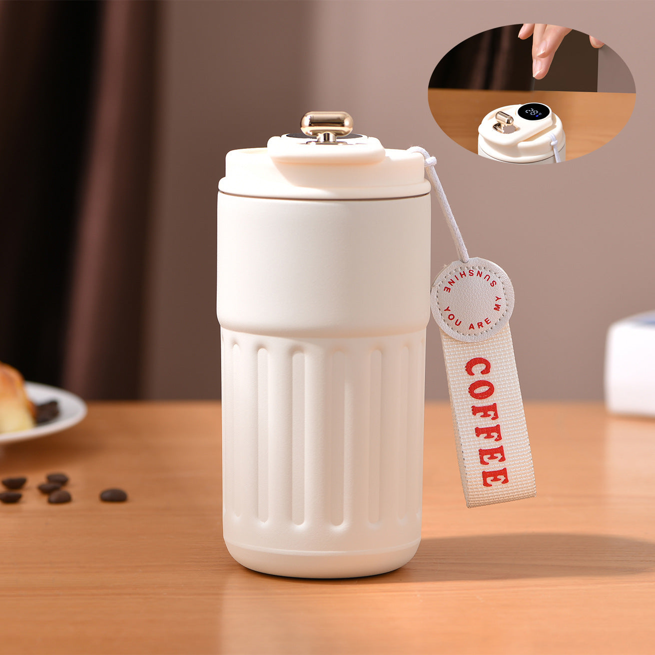 Intelligent temperature measurement thermos cup