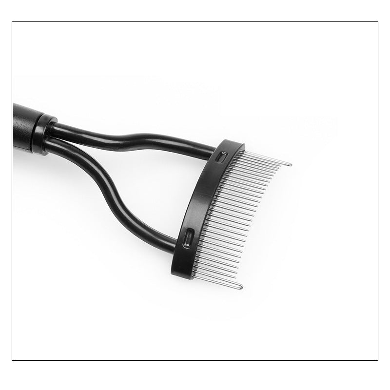 Eyelash Separator Metal Teeth Straight Eyelash Curler Beauty Makeup Stainless Eyelash Brush Comb Mascara Curl Makeup Tool