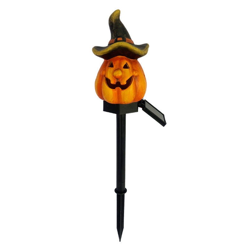 Durable Pumpkin Stake Lights Resin Lanterns