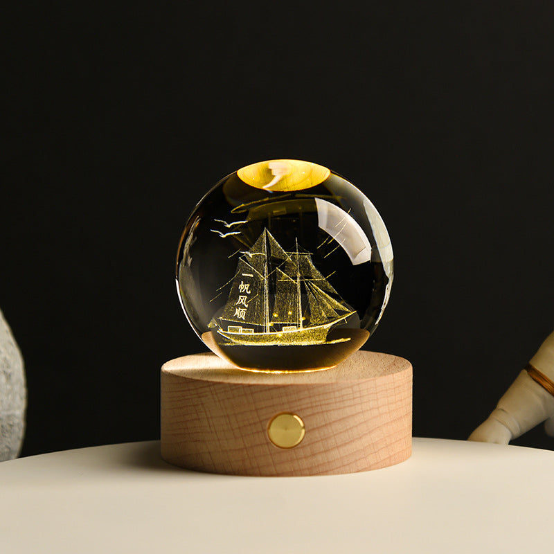 3D Interior Carving Galaxy Decoration