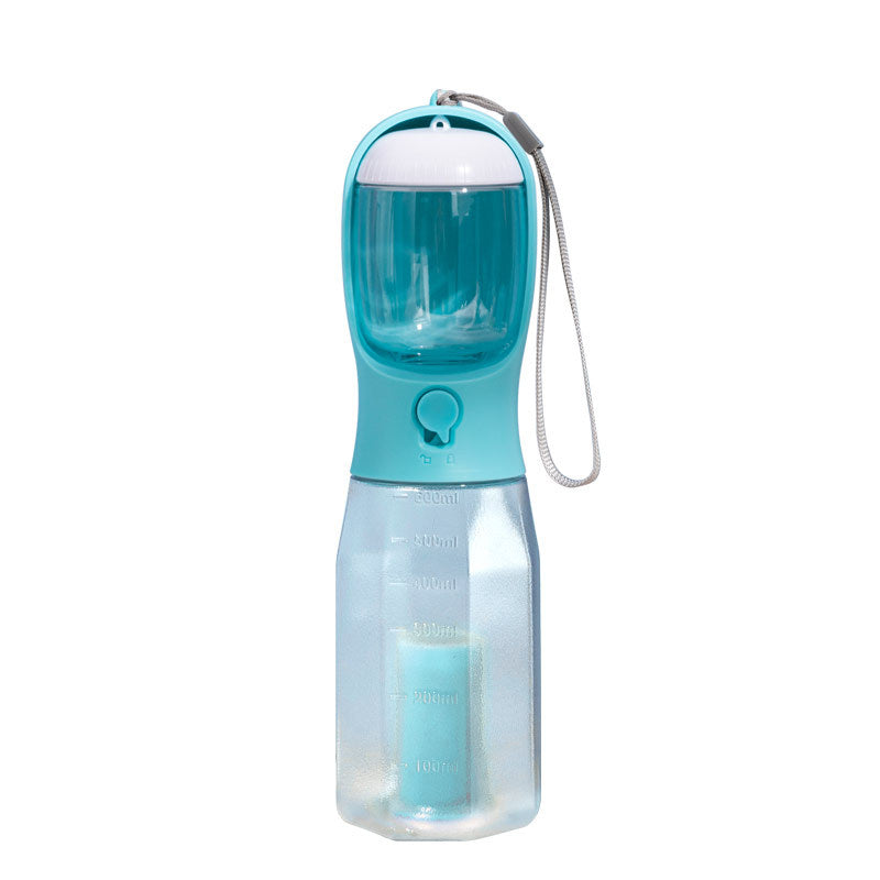 3 In 1 Travel Portable Dog Feeder Pet Water Dispenser Drinking Bottle Food Container with Poop Bag For Puppy Outdoor Walking