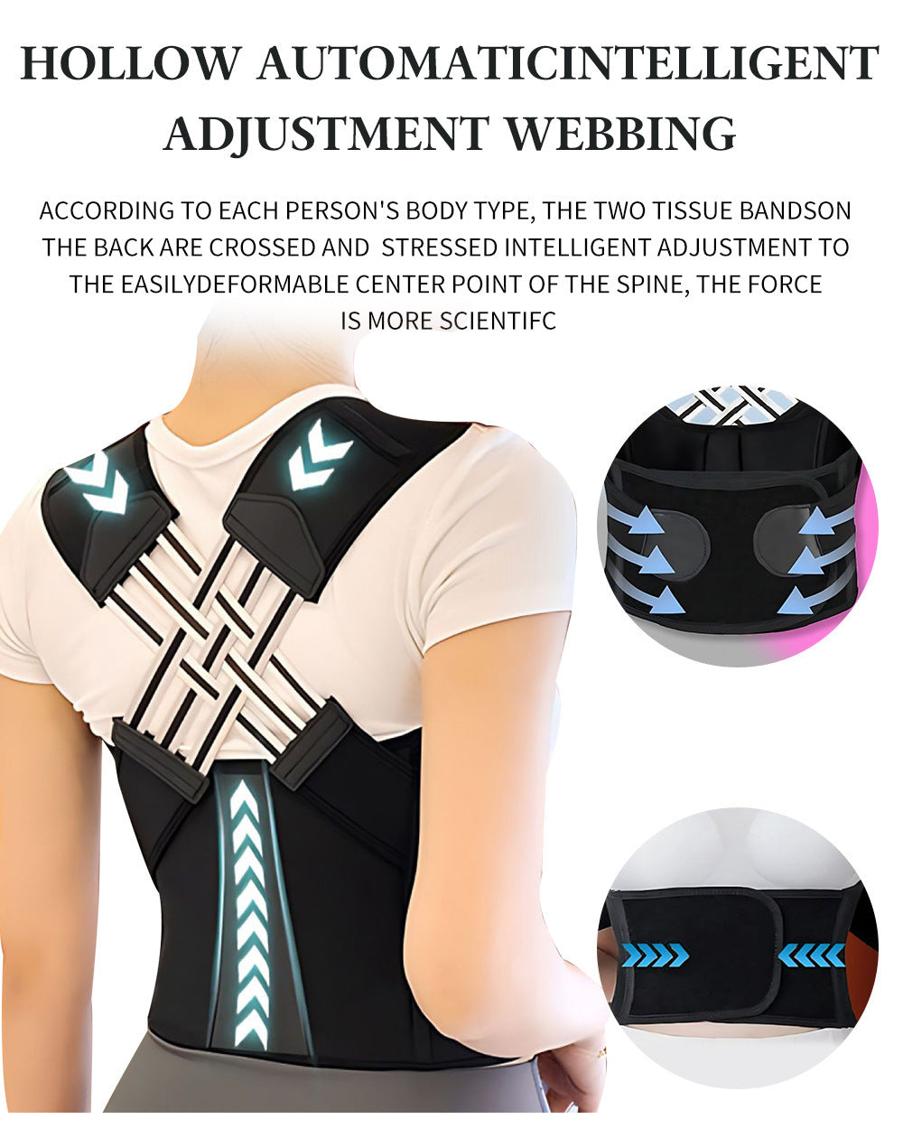 Unisex Anti-Humpback Chest Lift Brace Posture Corrector
